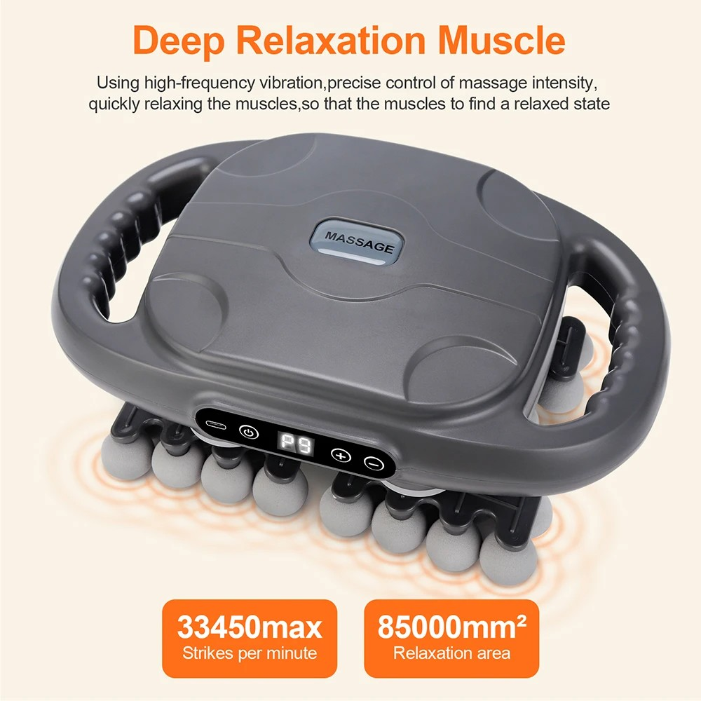 42-Heads Fascia Gun High-Frequency Vibration Body Massage
