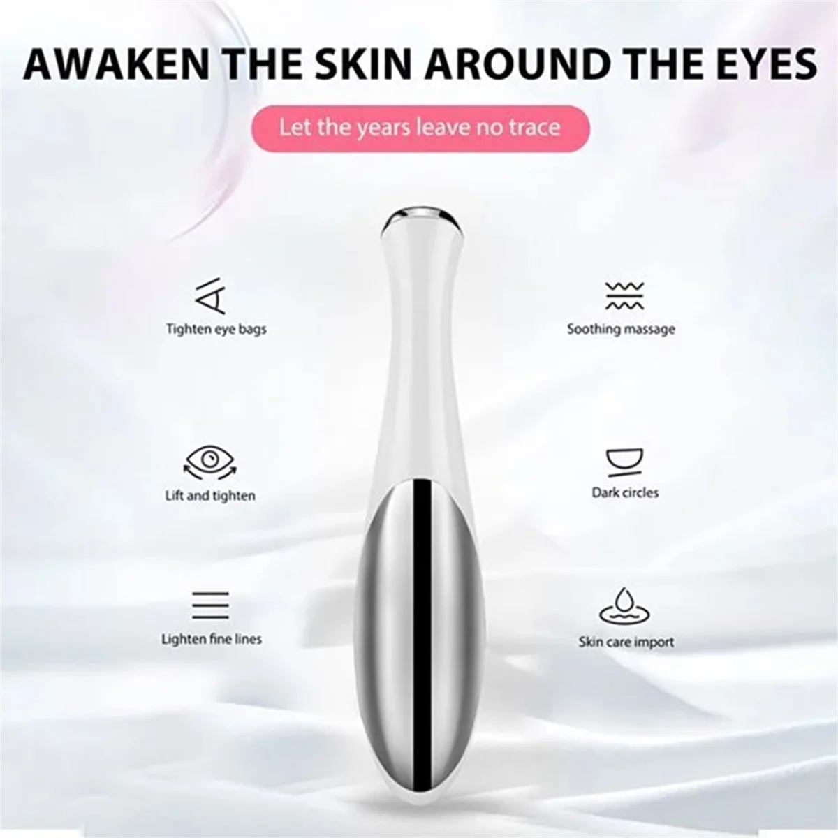 Electric eye massager for vibration, wrinkle removal, anti-aging, eye massage, removal of dark circles, beauty, eye care