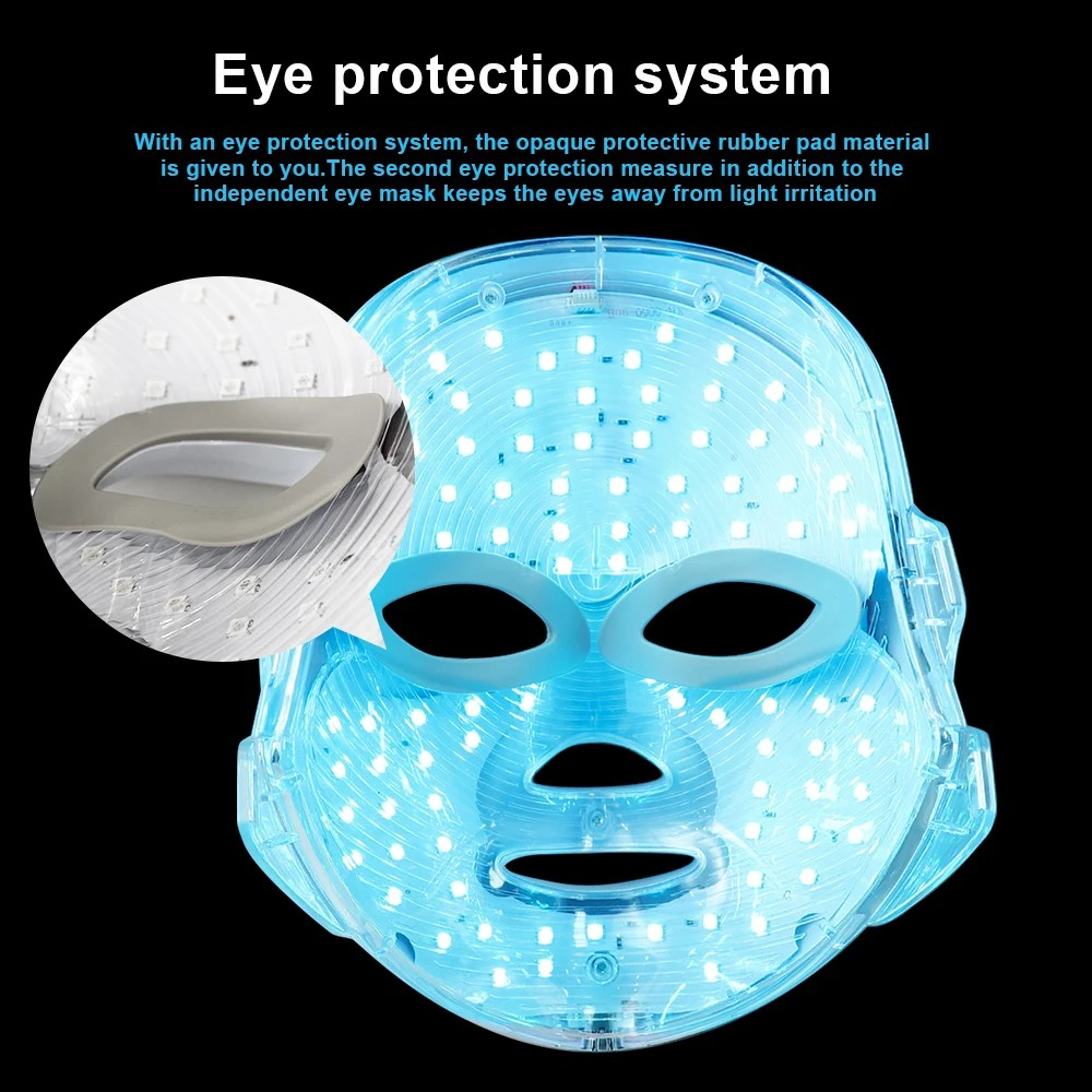 Facial LED Mask Photon Therapy Beauty Mask Rejuvenation Face Whitening Lifting Beauty Device Skin Care Rechargeable