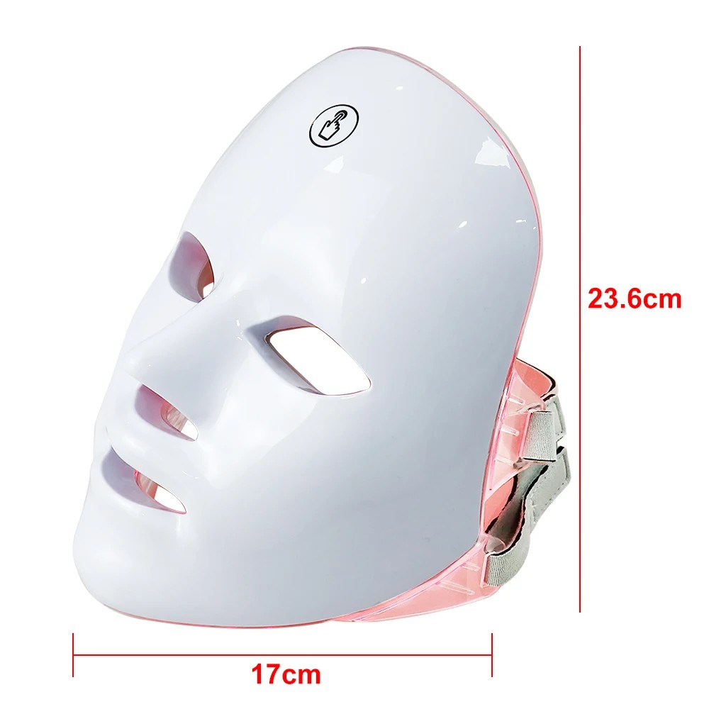 Facial LED Mask Photon Therapy Beauty Mask Rejuvenation Face Whitening Lifting Beauty Device Skin Care Rechargeable