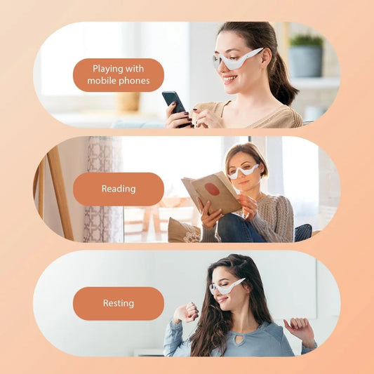 Eye Massager 3D Eyes Relax Massager Fatigue Relief Lighten Dark Circles Smooth