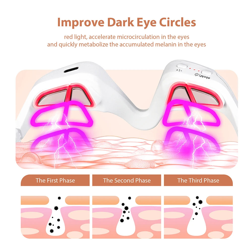 Eye Massager 3D Eyes Relax Massager Fatigue Relief Lighten Dark Circles Smooth