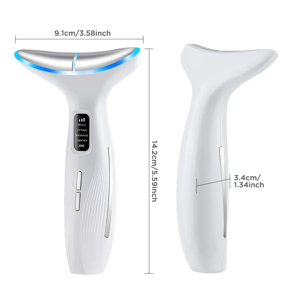 3 Modes Skin Lifting Firming Facial Massager Skin Care Tool LED Double Chin Remover Machine