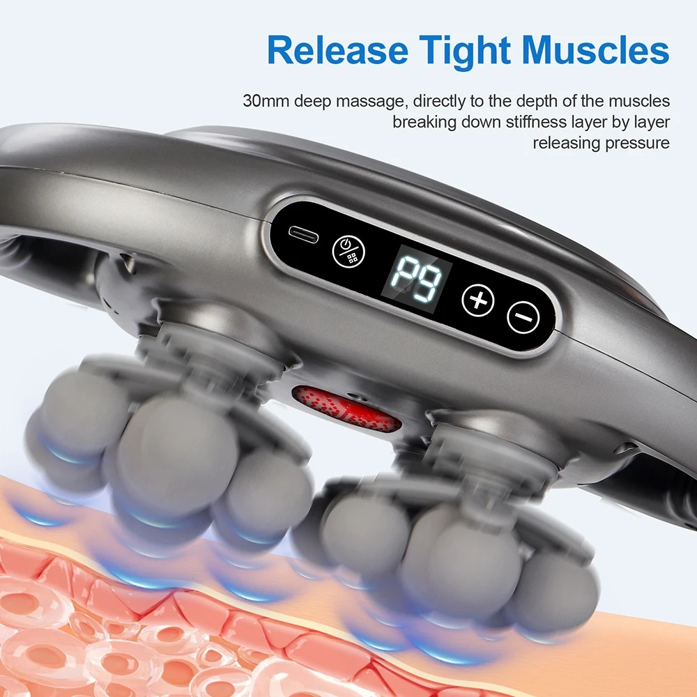42-Heads Fascia Gun High-Frequency Vibration Body Massage
