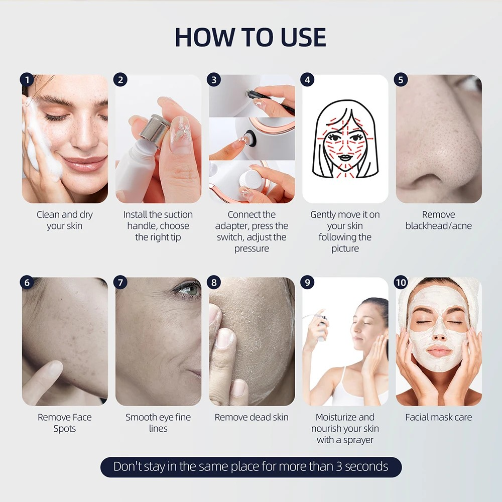 3 in 1 Diamond Microdermabrasion Machine