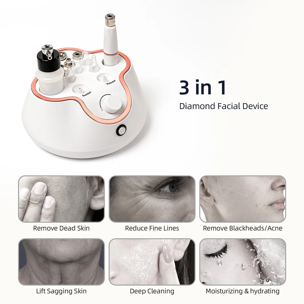 3 in 1 Diamond Microdermabrasion Machine